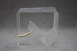 Beistelltisch - Plexi Gold