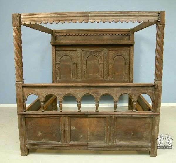 Renaissance Himmelbett aus Eiche