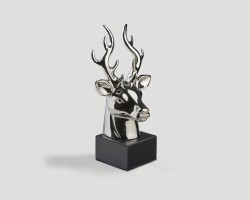 Skulptur "Hirschkopf"
