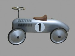 Rutschauto im Retro Stil