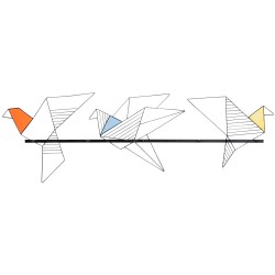 Wandgarderobe "Origami Bird"