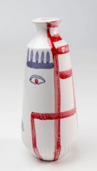 VASE ART FACE COLORE