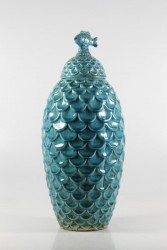 Vase mit Deckel