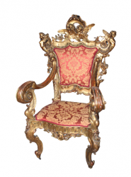 Sessel / Thron Gold