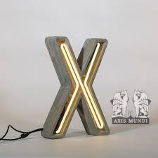 Neonbuchstabe X