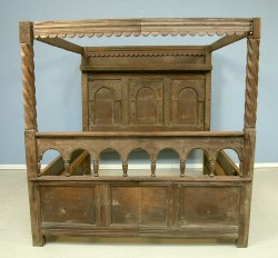 Renaissance Himmelbett aus Eiche