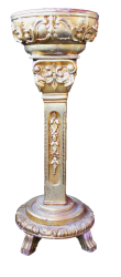 Vergoldete Blumensäule
