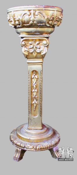 Vergoldete Blumensäule