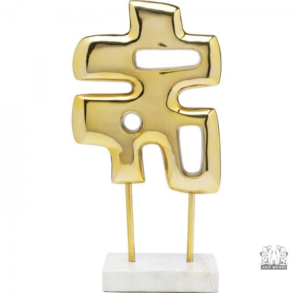 Deko Objekt Abstracto Puzzle Gold