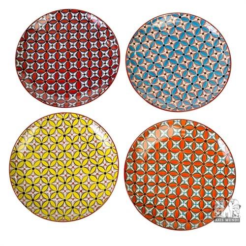Plates Colour Hippy - Teller Set 2