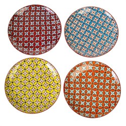 Plates Colour Hippy - Teller Set 2