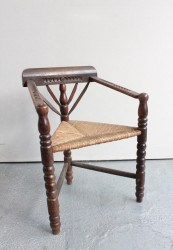 Holzstuhl Rattan