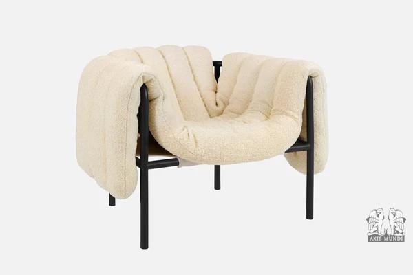 Puffy Lounge Chair Eggshell