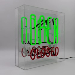 Neonschrift "Open / Closed"