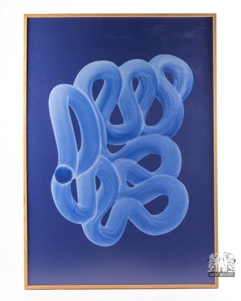 Wandbild "Blue Brush"