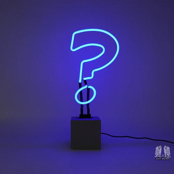 Neonleuchte - Fragezeichen