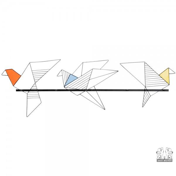 Wandgarderobe "Origami Bird"