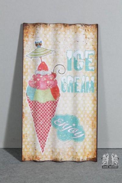 Schild 'Icecream enjoy'