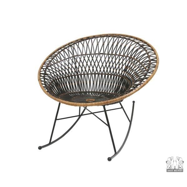 Schaukelstuhl Rattan