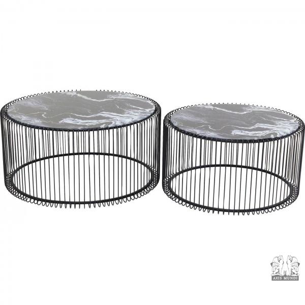 Couchtisch Set 'Wire', Marble