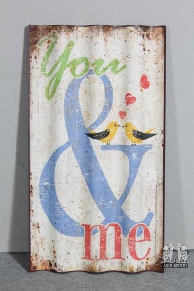 Schild 'You & Me'