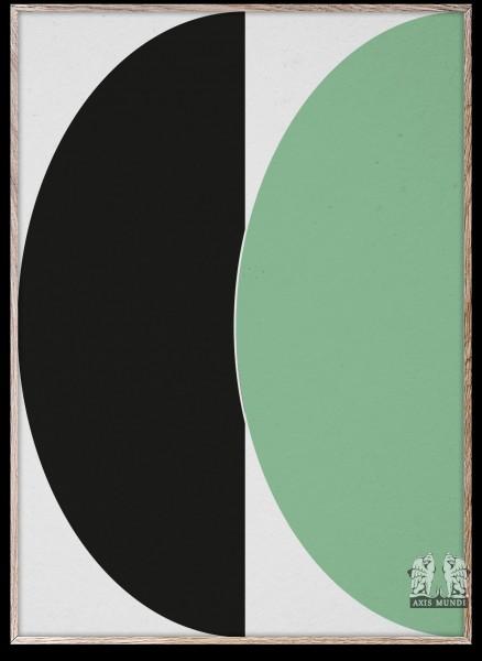 Half Circles III Green Blue