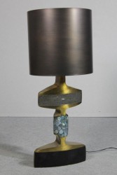 Tischlampe, bronziert