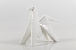 Keramikfigur "Origami-Pferd" S