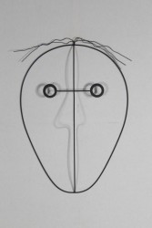 Wanddeko "Gesicht"