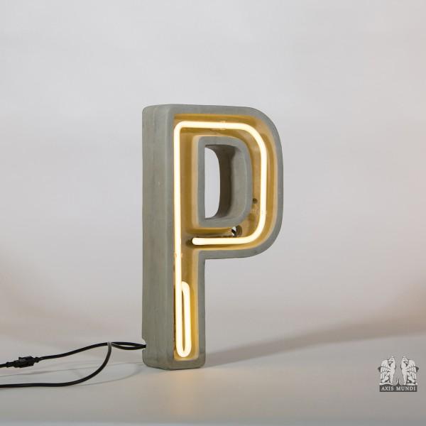Neonbuchstabe P
