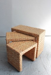 Beistelltisch Set Rattan