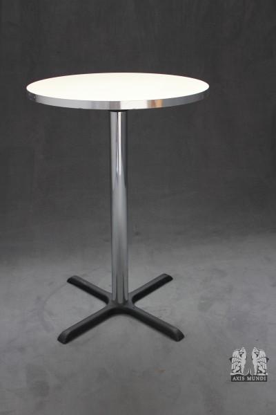 Stehtisch - Silber/Weiß