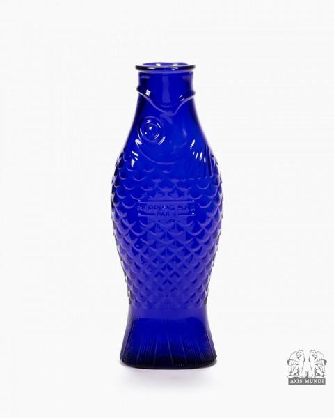 Bottle cobalt blue Fish & Fish
