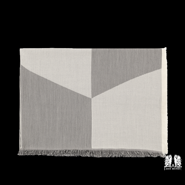 Sway Throw Decke, black/white