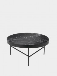 Marmortisch, schwarz