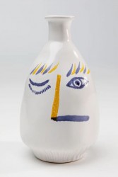 VASE ART FACE COLORE
