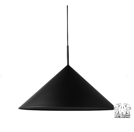 Hängelampe 'Metal Triangle', schwarz
