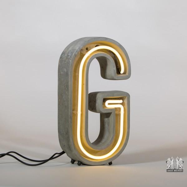 Neonbuchstabe G