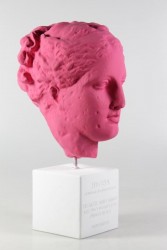 Büste Frau farbig