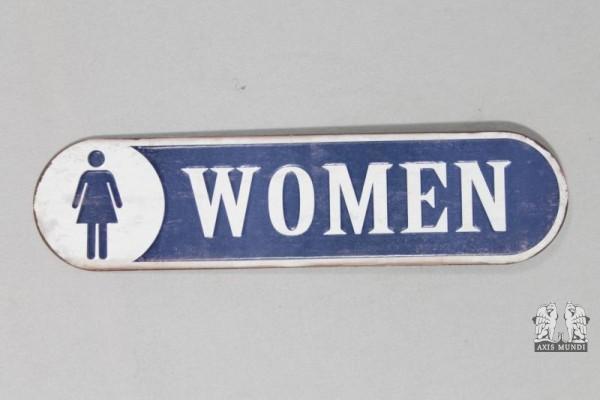Schild 'Woman'