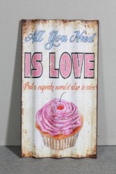 Schild 'All You Need Is Love'