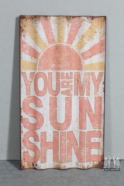 Schild 'You are my sunshine'