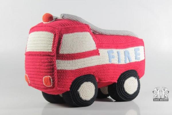 Stofffeuerwehrwagen (gehäkelt)