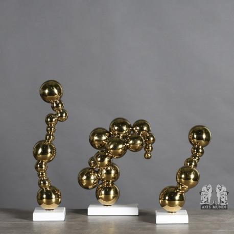 Bubbles Kugel Skulptur, gold
