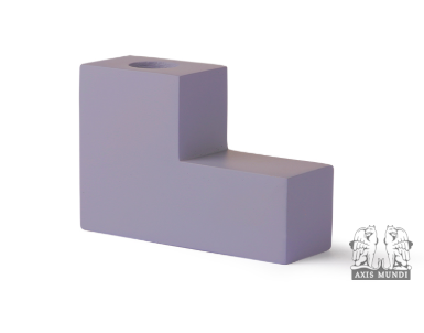 Kerzenständer 'Concrete Stairs', lila