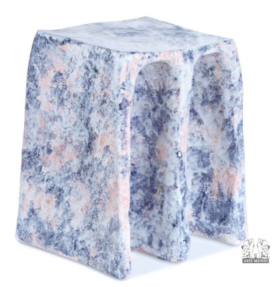 Hocker 'ChouChou', Marmorweiß