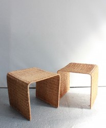 Hocker, Rattan
