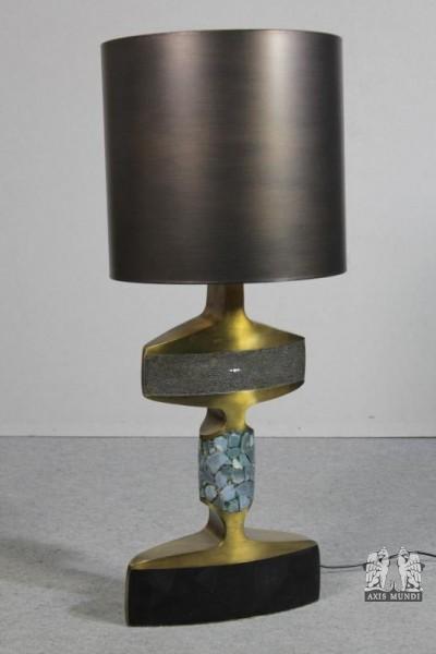 Tischlampe, bronziert