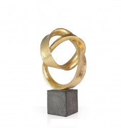 Skulptur Goldringe