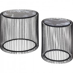 Beistelltisch Set 'Wire', Marble